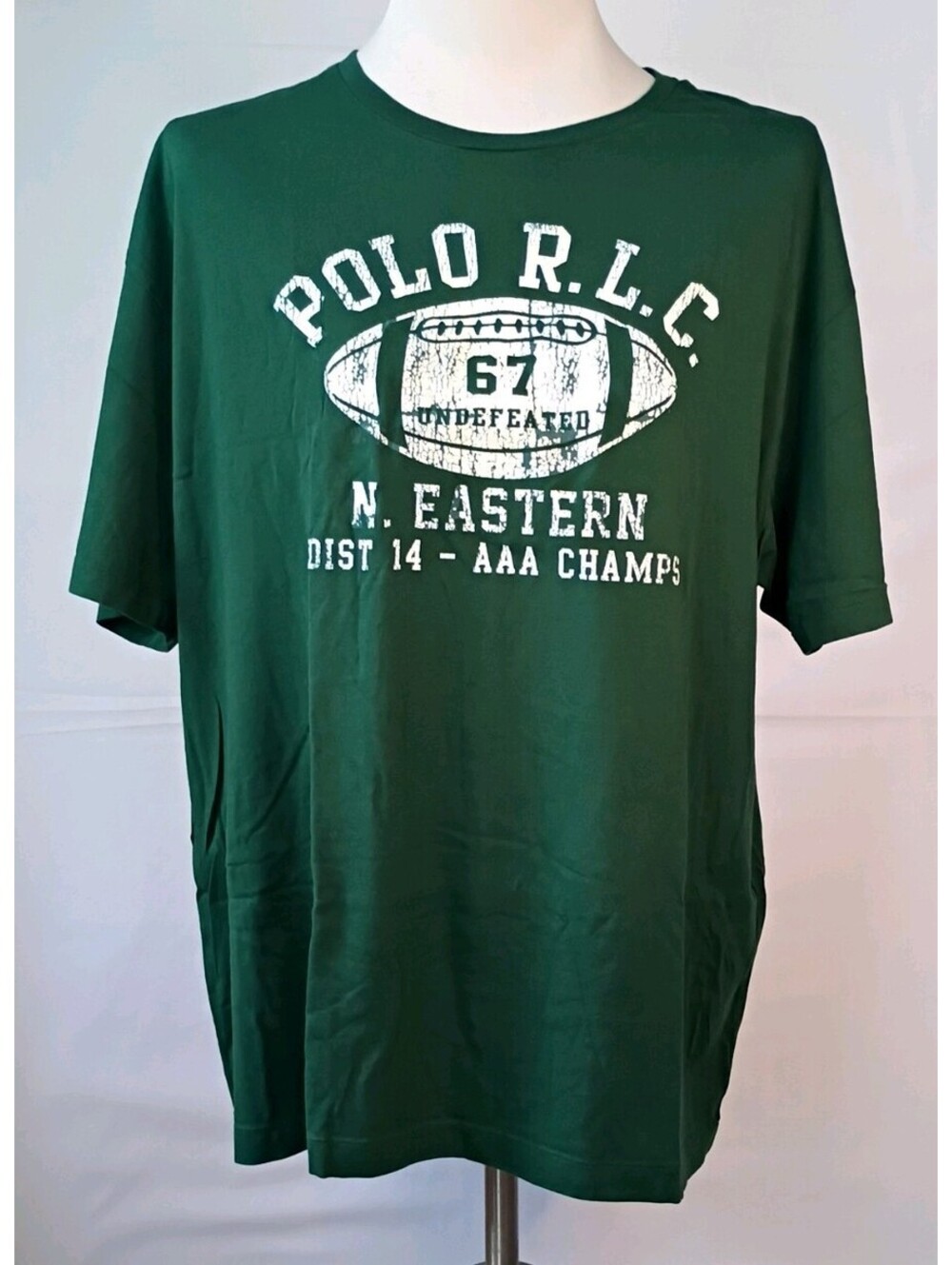 Polo Ralph Lauren Mens XL Classic Fit Green Graphic Logo T-Shirt Short Sleeve